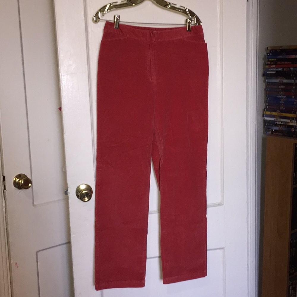 EUC Charter Club salmon corduroy jeans